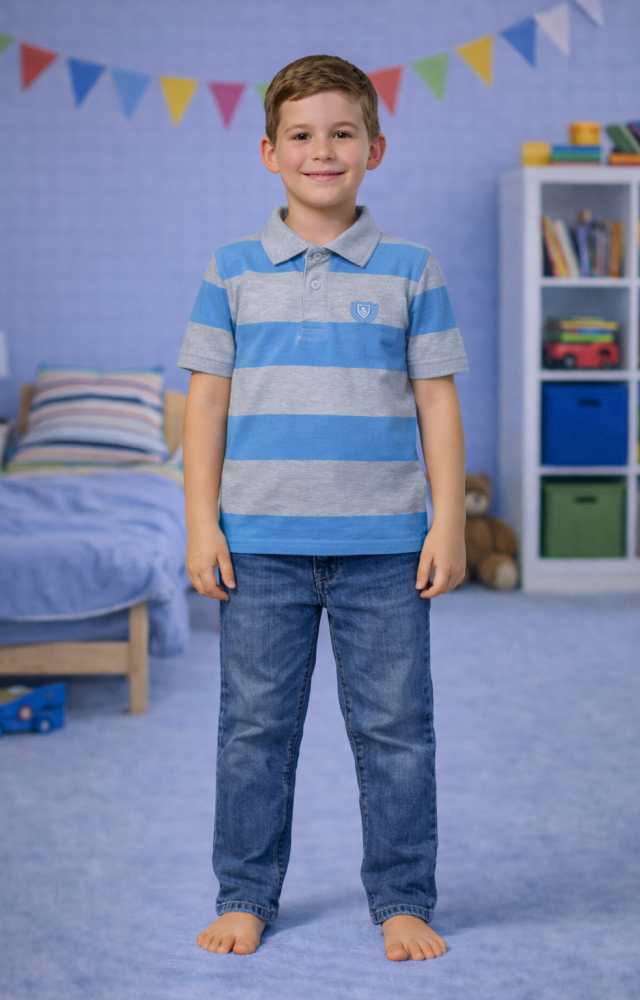 Çizgili Çocuk Tişört mk181